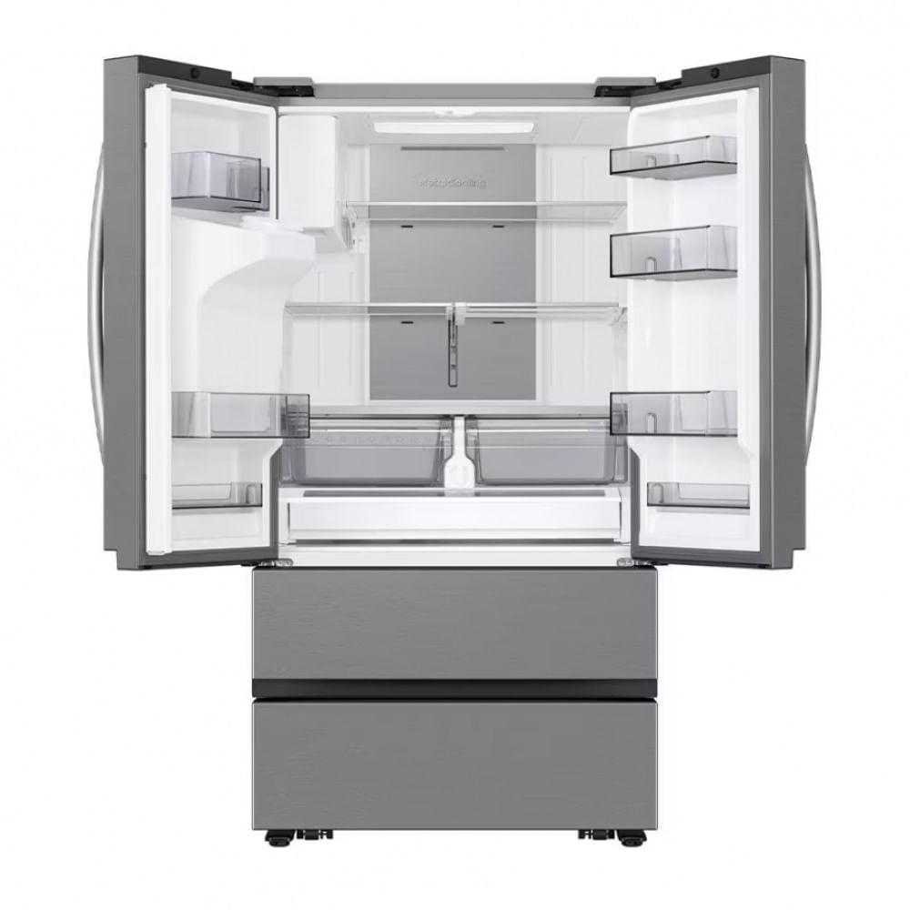 Geladeira Smart Samsung Frost Free French Door RF26 com SpaceMax e All Around Cooling 550L Inox