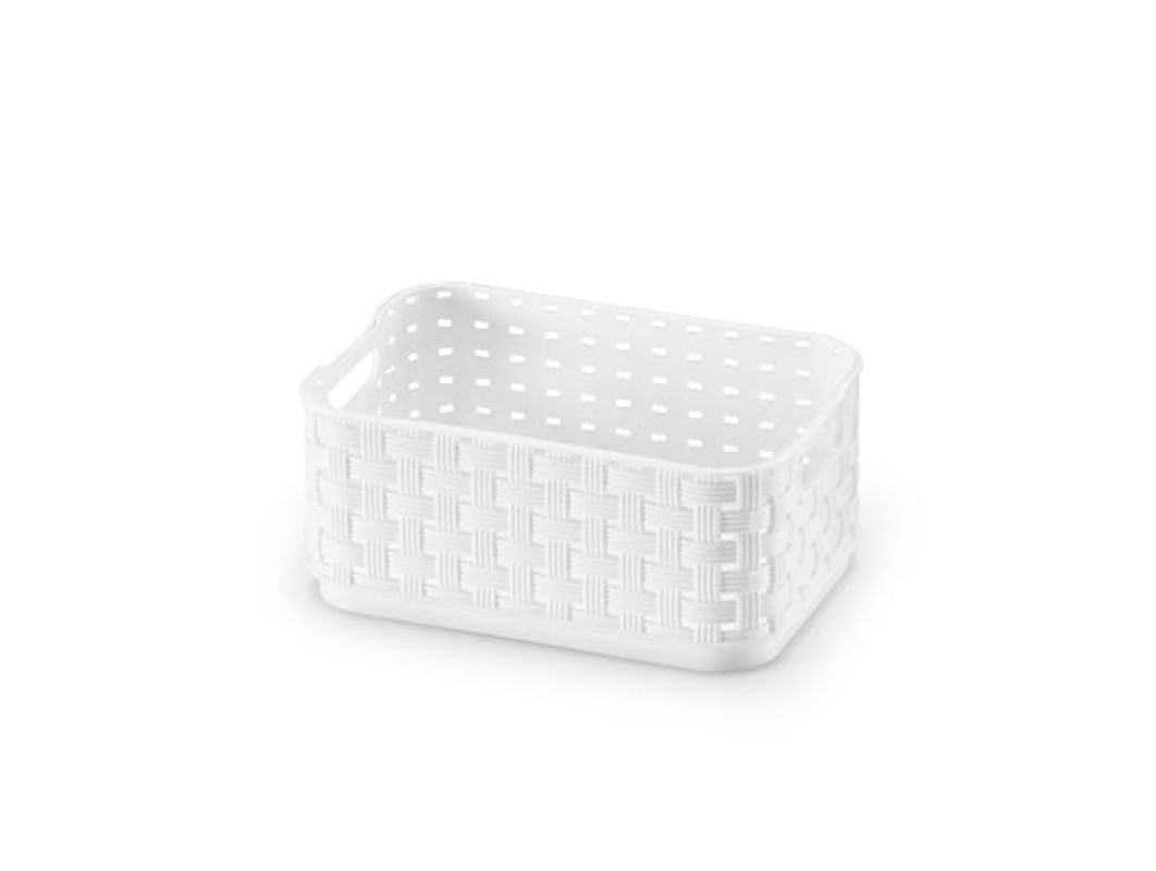 Caixa Organizadora 520ml Rattan 5043 Arthi Branca