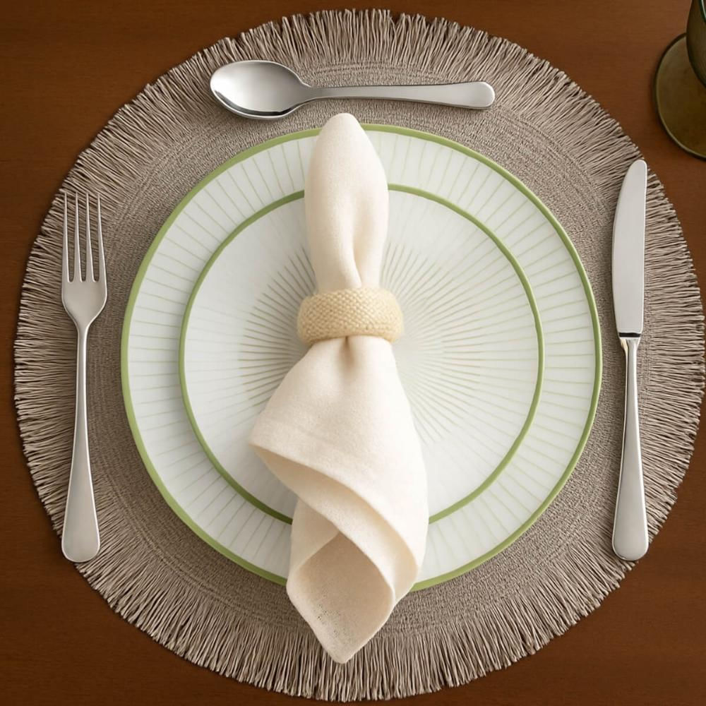 Jogo 6 Pratos de Sobremesa Porcelana 19cm Tramontina Lineare Servir Doces Salgados Mesa Posta