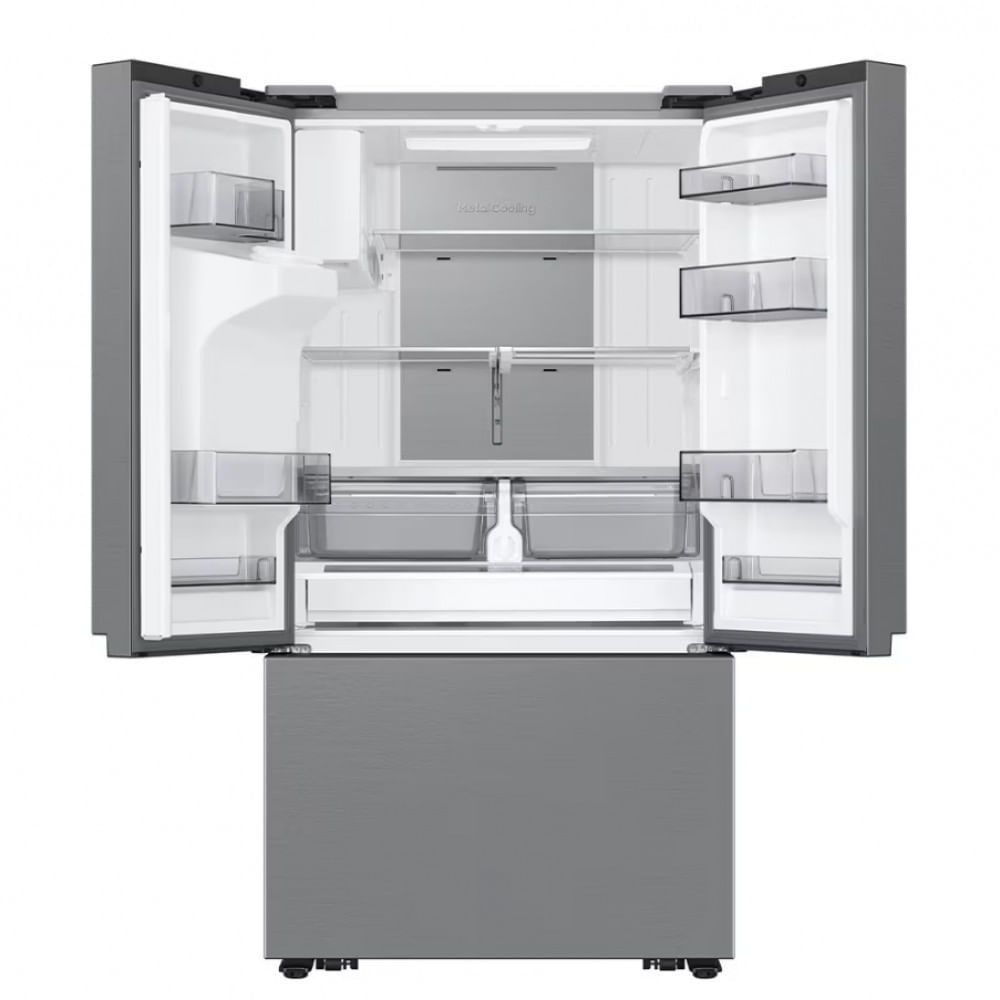 Geladeira Smart Samsung Frost Free French Door RF27 com SpaceMax e All Around Cooling 576L - Inox Inox / 110V