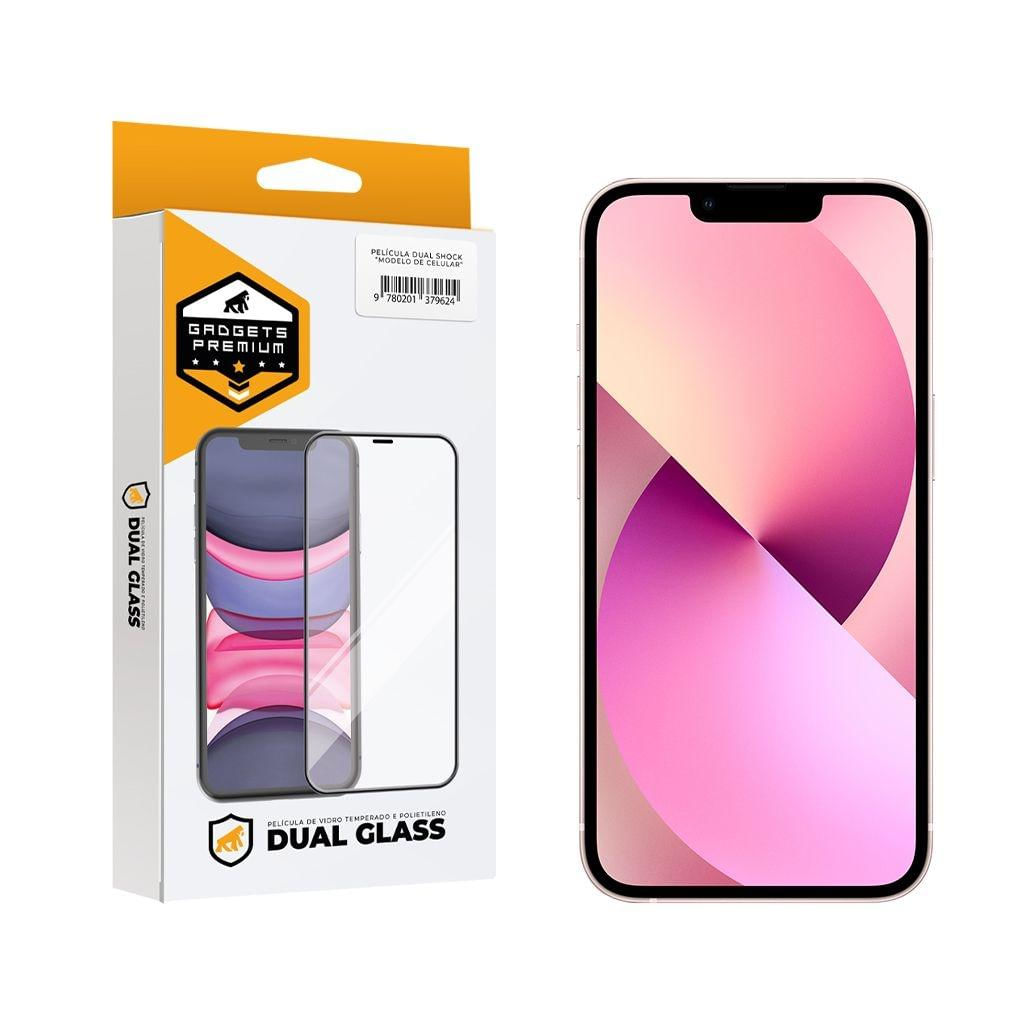 Película Dual Glass para iPhone 13 - Preto - Gshield