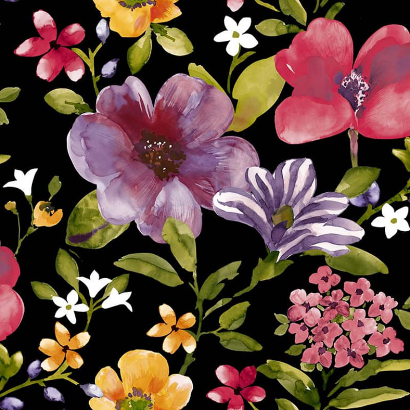 Papel de Parede Poppi Florido PZ18926 Tam. 4m² Papel de Parede Poppi Florido PZ18926