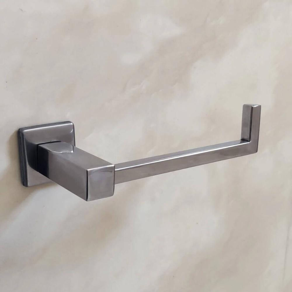 Kit Acessórios Banheiro Suporte Papel Higiênico e Toalheiro Porta Toalha 30cm Aço Inox Azaléia