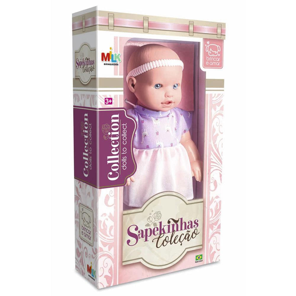 Boneca Sapekinha Loira Milk Brinquedos 607