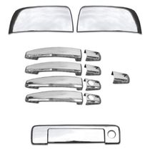 Kit Aplique Cromado Maçaneta Retrovisor Tampa Traseira S10 2012 à 2016