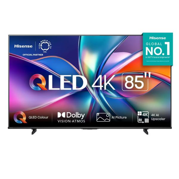 Smart TV 85 4K QLED 85Q6QV HDR10 Dolby Atmos Vidaa U9 Hisense
