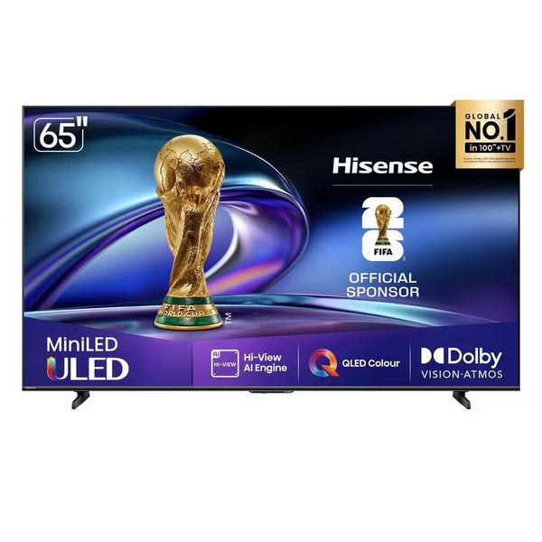 Smart TV 65 4K ULED MiniLED 65U6QV HDR10 Dolby Atmos Vidaa U9 Hisense