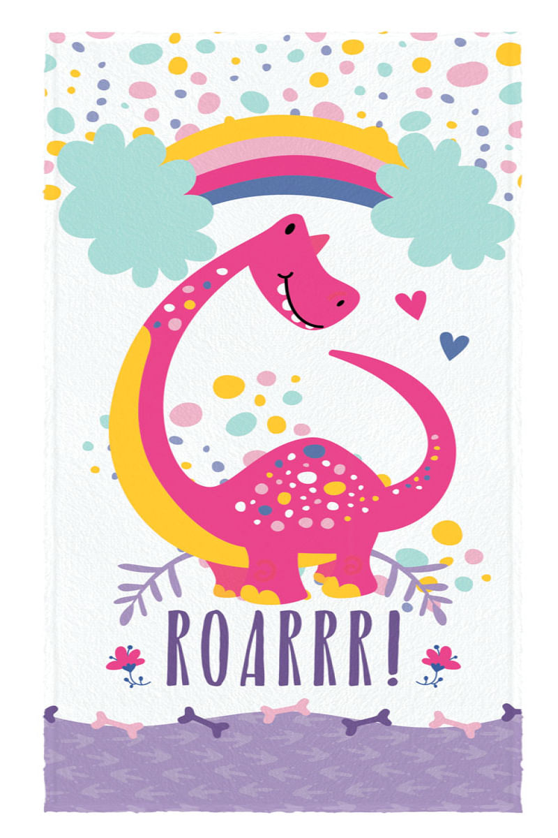 Toalha de Banho Infantil Divertida Lepper Magic Dino