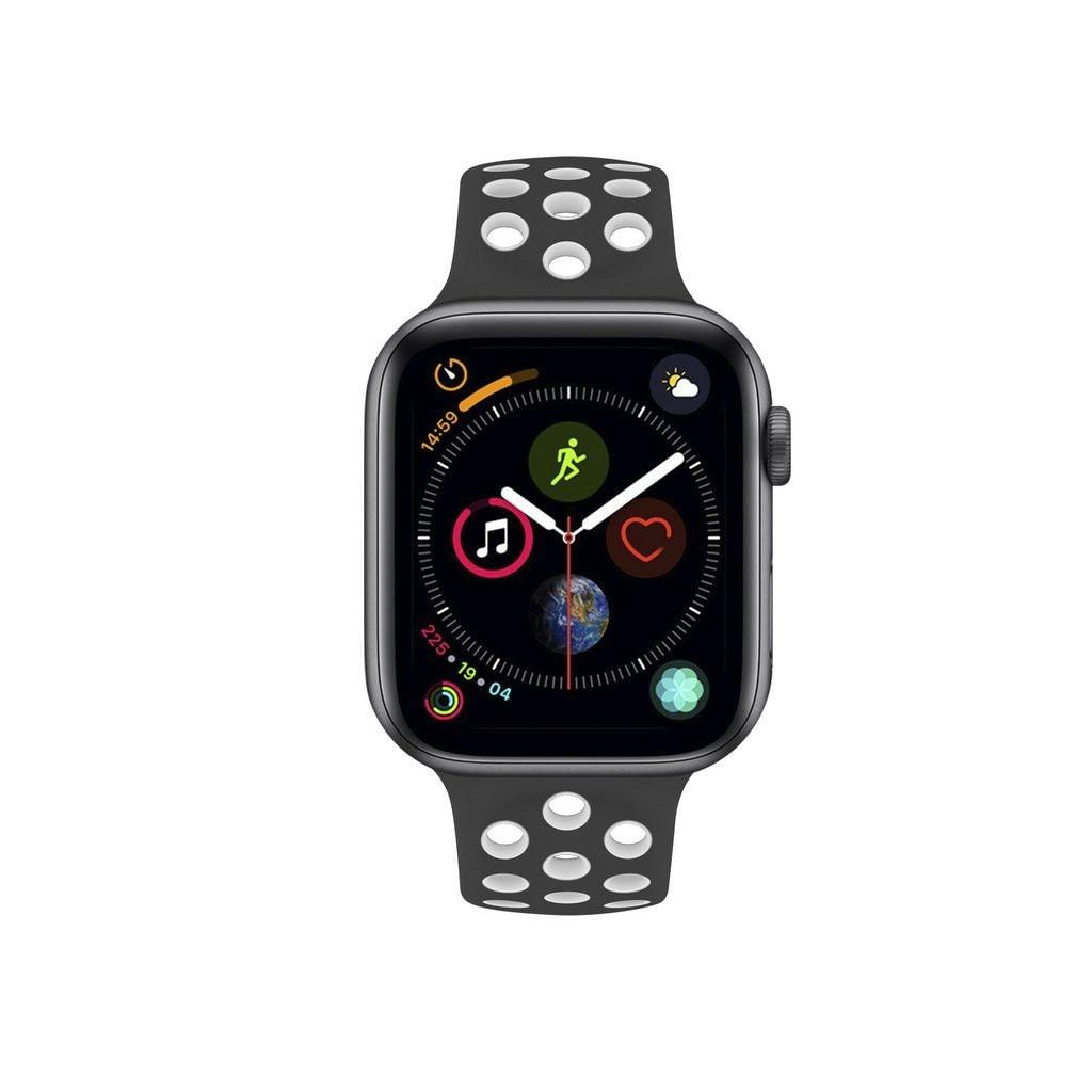 Pulseira para Apple Watch 38mm/40mm - Armor Running - Preto e Branco- Gshield