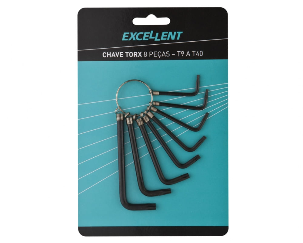 Chave Torx 08Pcs Blister