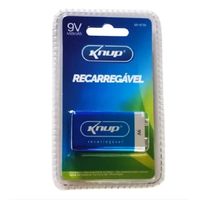 Bateria 9V Recarregável 450Mah Ni-Mh KP-BT9V