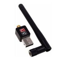 Adaptador de Rede USB 2.0 Sem Fio c/ Antena de 6dBi Wifi/WLAN - 600 Mbps