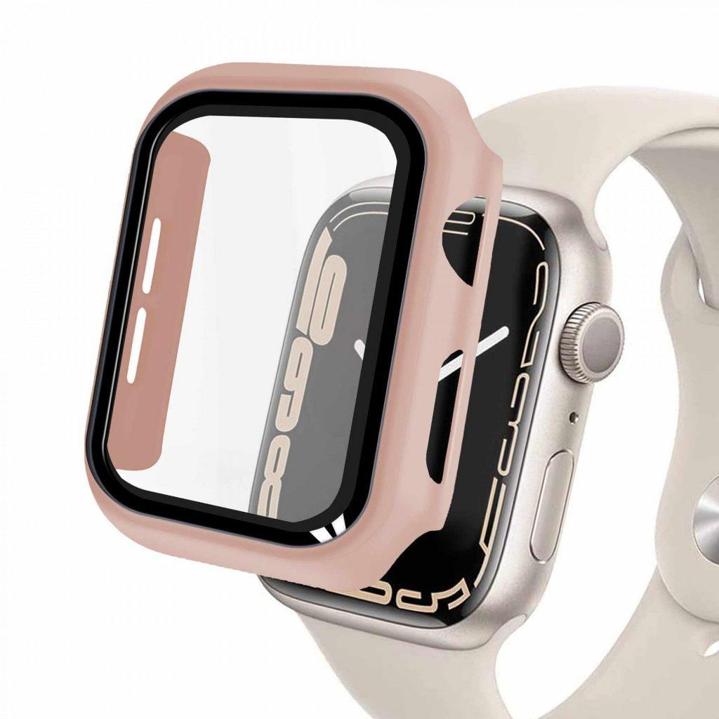 Case para Apple Watch 41MM (Series 7) - Armor - acompanha película integrada na case - Rosa - Gshield