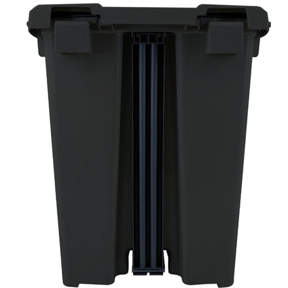 Lixeira Quadrada Plástica Com Pedal 60 Litros Jsn