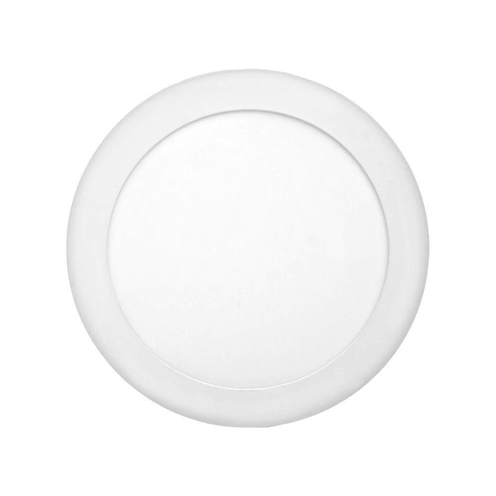 Luminária Plafon 24w Led Redondo Embutir 3000k Le biscuit