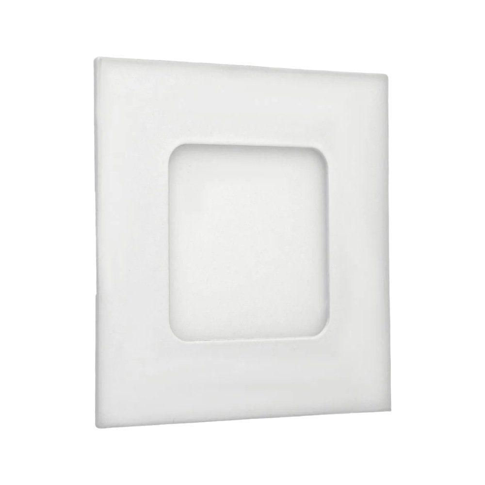 Luminária Plafon 3w Led Quadrado Embutir 3000k Le biscuit