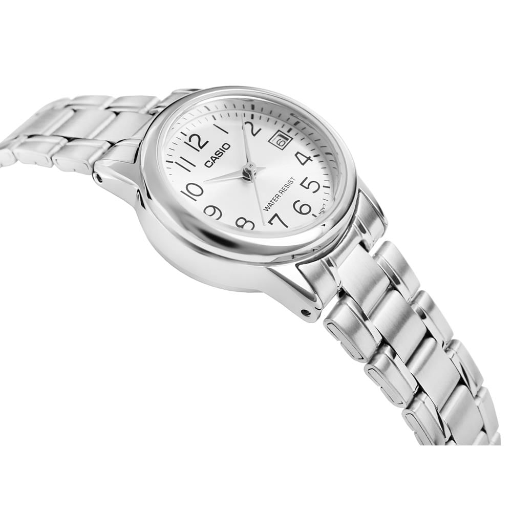 Relógio Casio Feminino Ref: Ltp-V002d-7budf Clássico Prateado