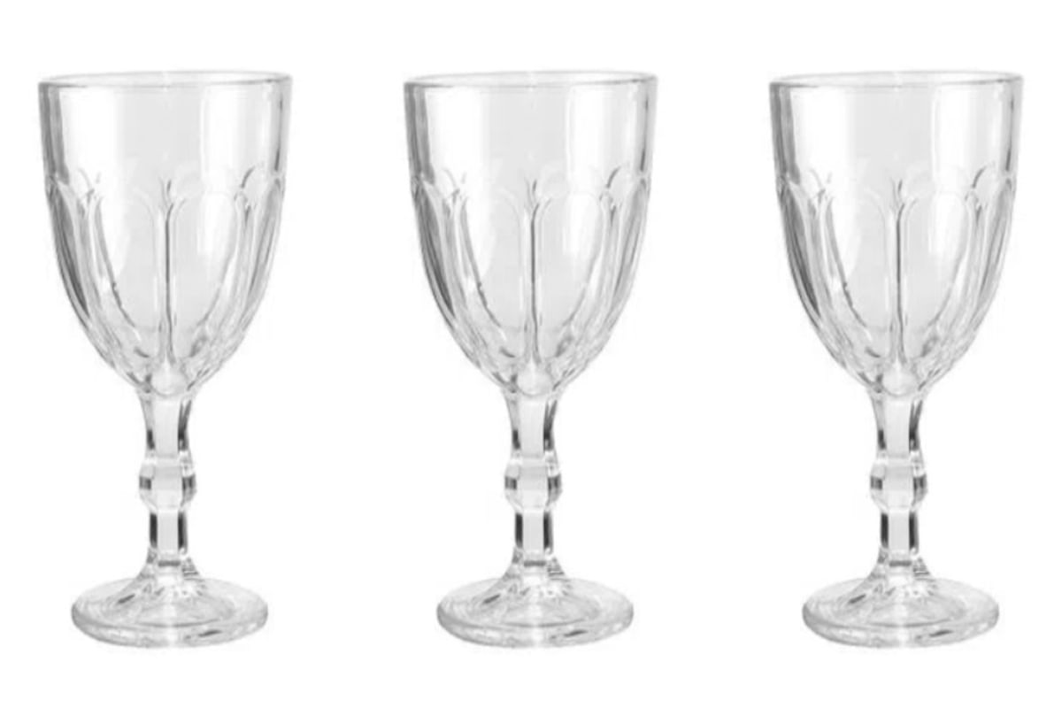 TAÇAS GOBLET VIDRO 310ML - ELEGÂNCIA E VERSATILIDADE - 6 UNIDADES