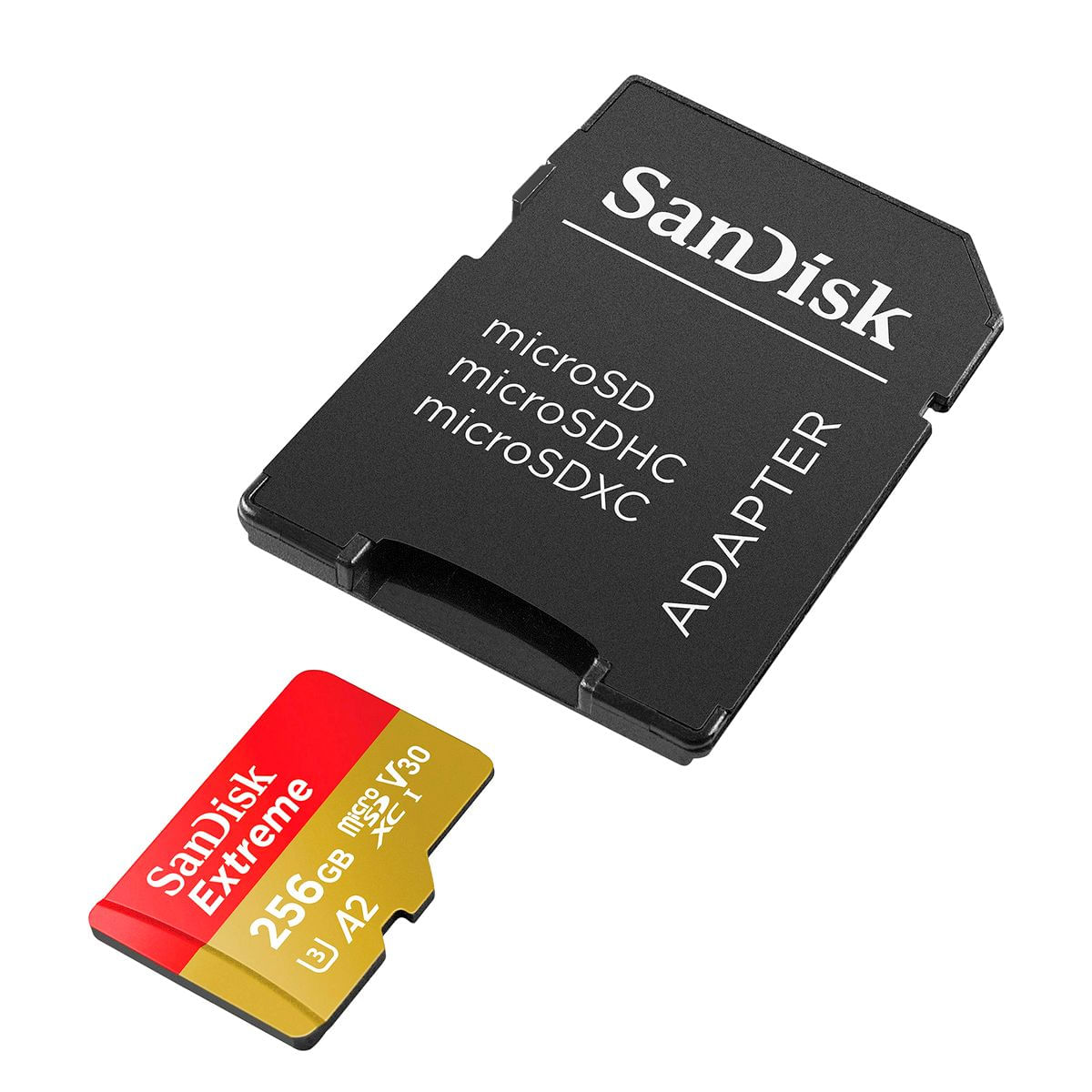 Cartão De Memória Sandisk Sdsqxa1-256g-gn6ma Extreme Com Adaptador Sd 256gb