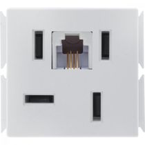 Modulo para Tomada de Telefone 4P e RJ11 Tramontina Aria Branco