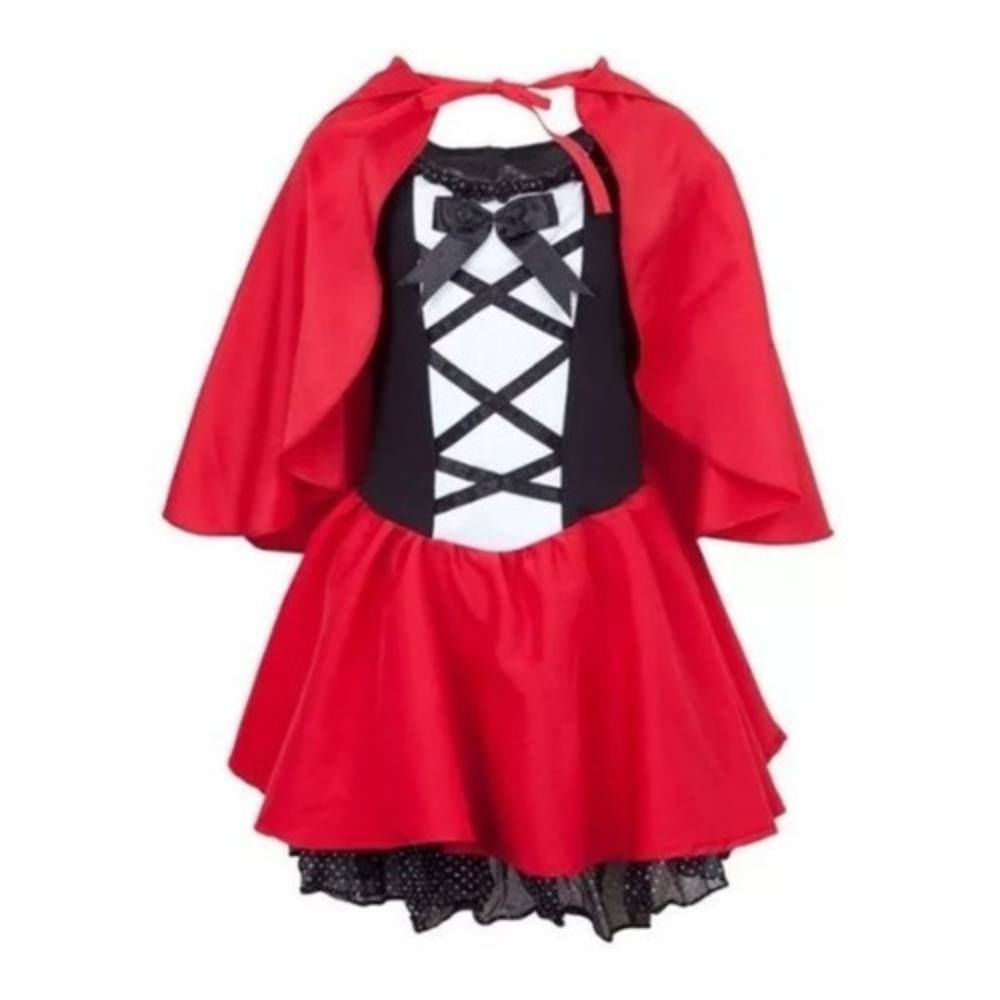 Fantasia Infantil Chapeuzinho Vermelho Luxo Tam P ( 3 a 4 anos) Sulamericana Fantasias