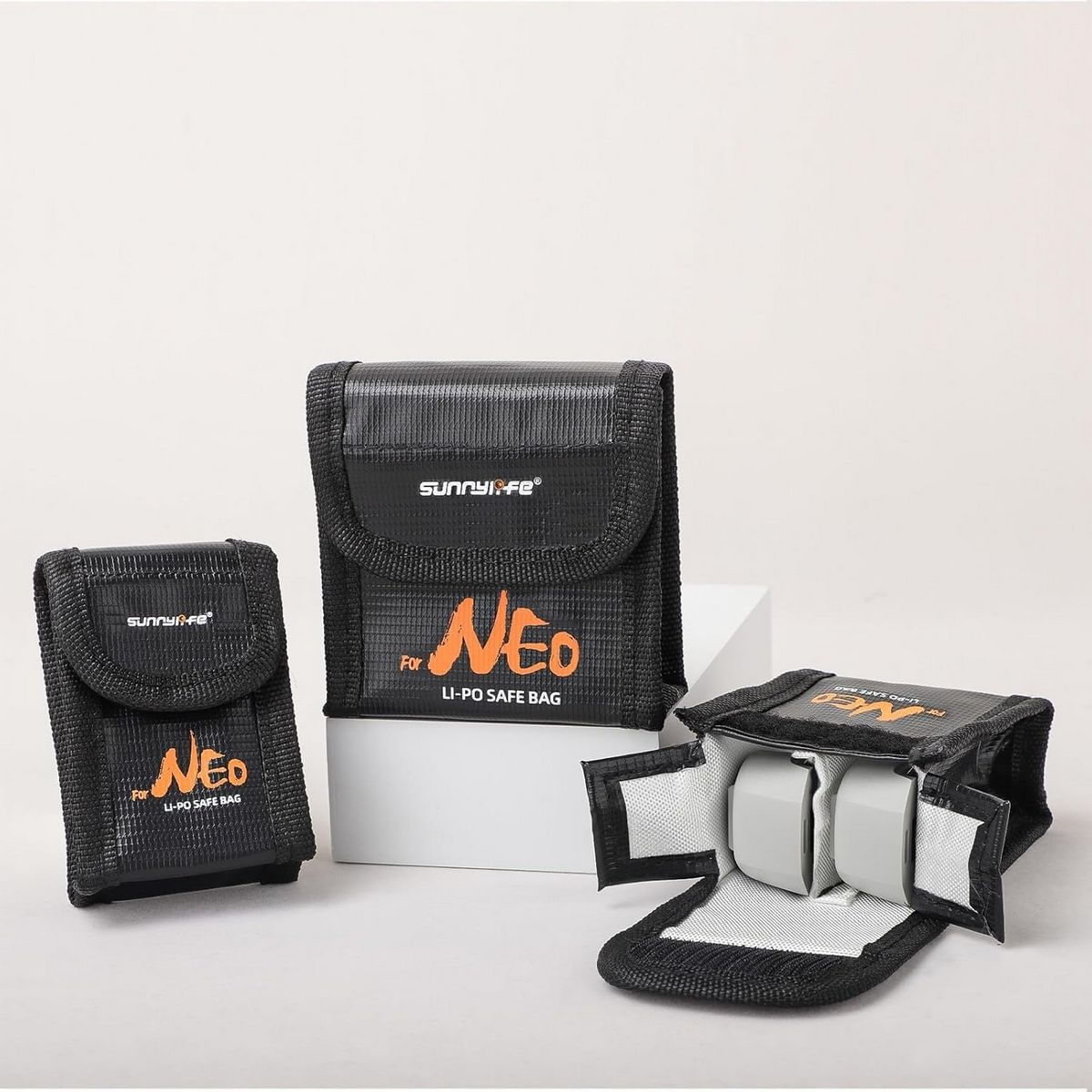 Bolsa Antichamas Li-Po Safe para 3 Baterias de Drone DJI Neo