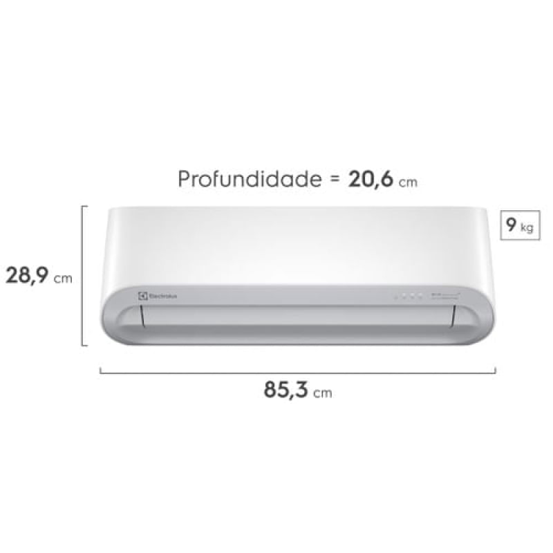 Ar Condicionado Split Hi Wall Electrolux Color Inverter 9.000 Btus Frio 220v R-32