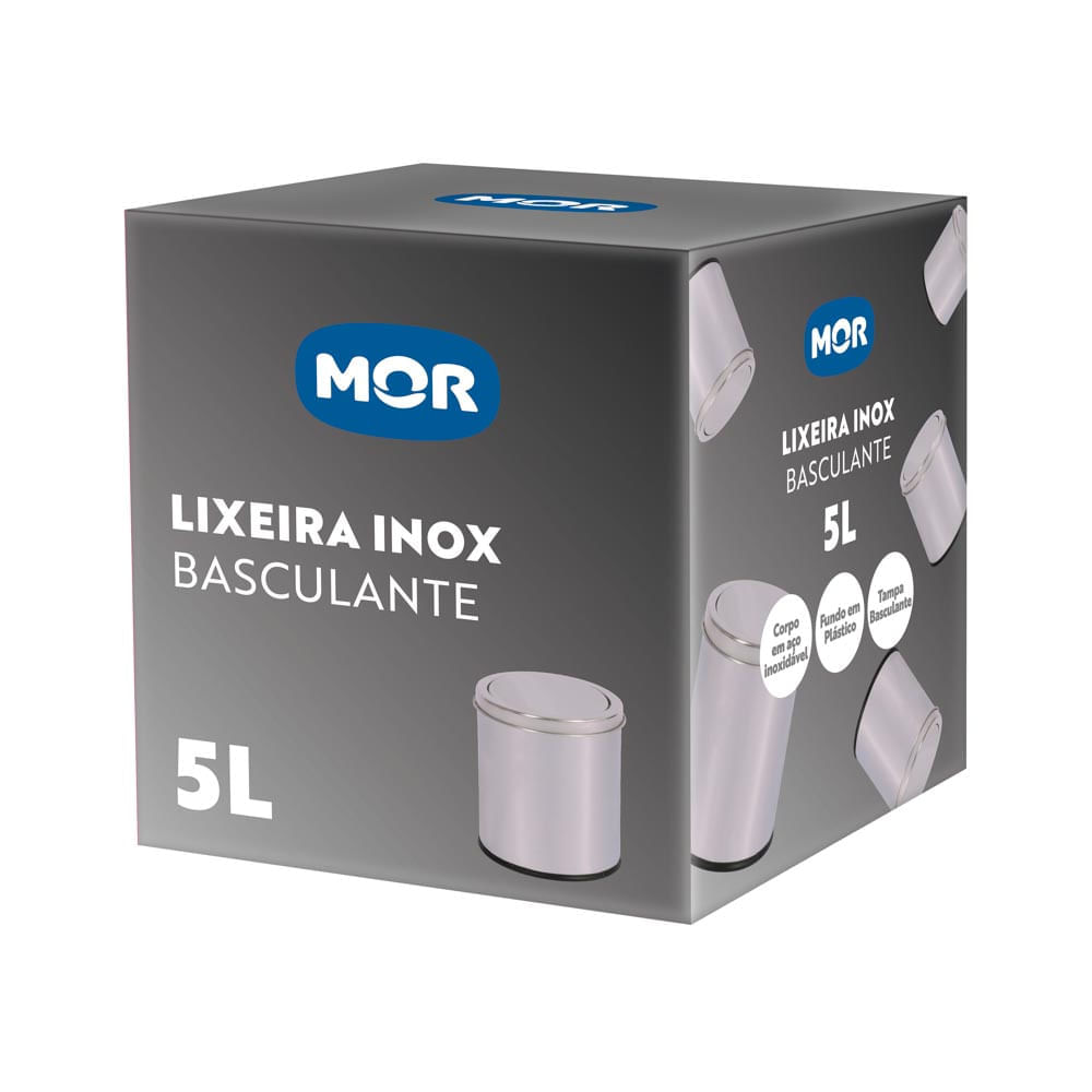 Lixeira Inox Basculante 5L