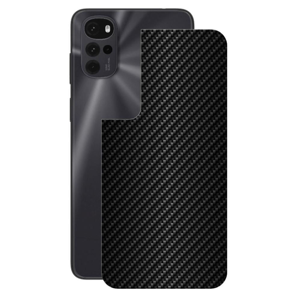 Película para Motorola Moto G22 - Traseira de Fibra de Carbono Preta - Gshield