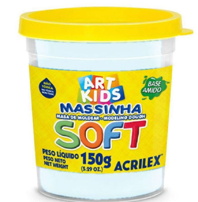 Massa de Modelar SOFT - BRANCO NEVE - 150g - ACRILEX