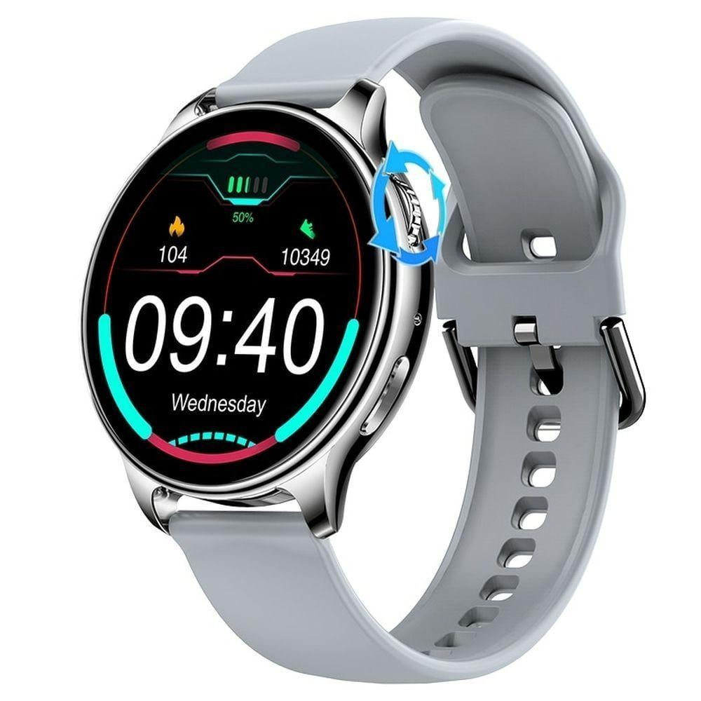 Relógio Inteligente Smartch 87629 à Prova Dágua Prata Com Caixa