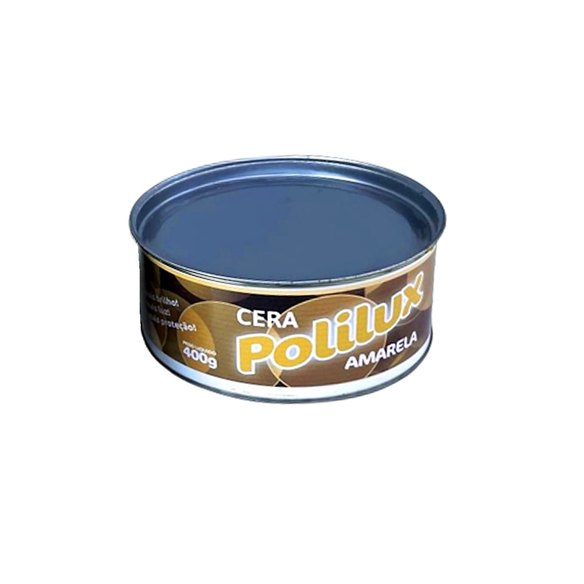 Cera Pastosa Polilux Para Móveis Madeira Lata Amarela 400g