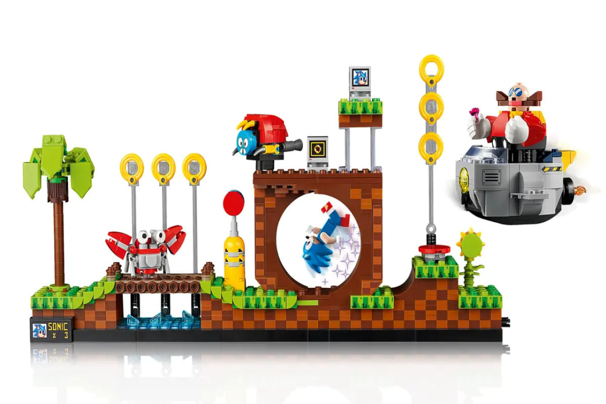 Lego Sonic O Ouriço Green Hill Zone 1125 Peças - 21331