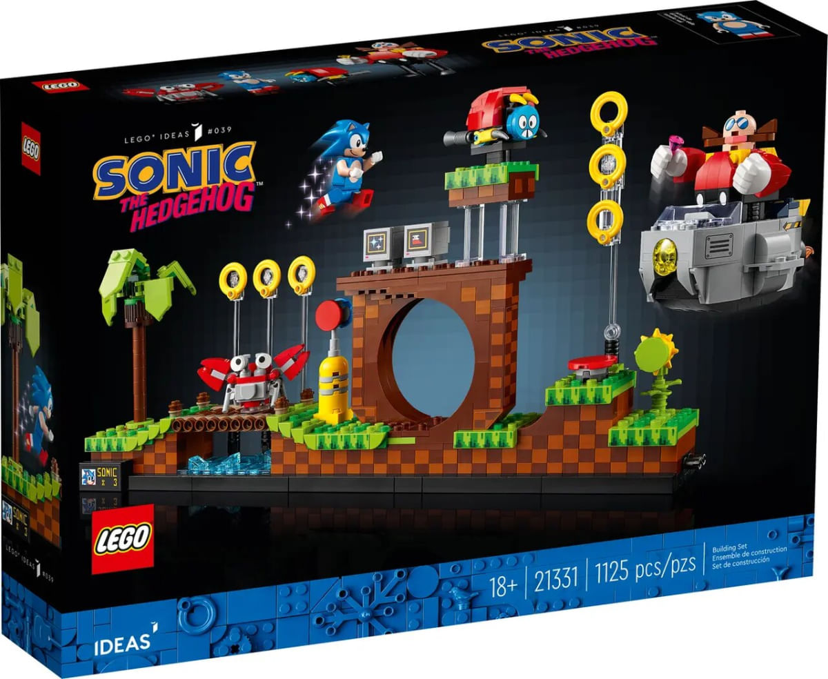 Lego Sonic O Ouriço Green Hill Zone 1125 Peças - 21331