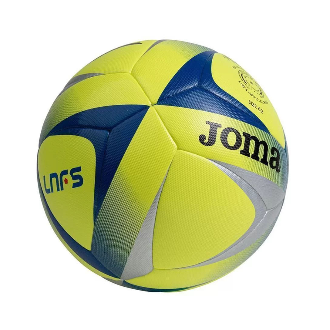 Bola de Futsal Joma JP Aguila F2 LNFS - Tamanho 62 Amarelo Prata e Azul Unico / Amarelo