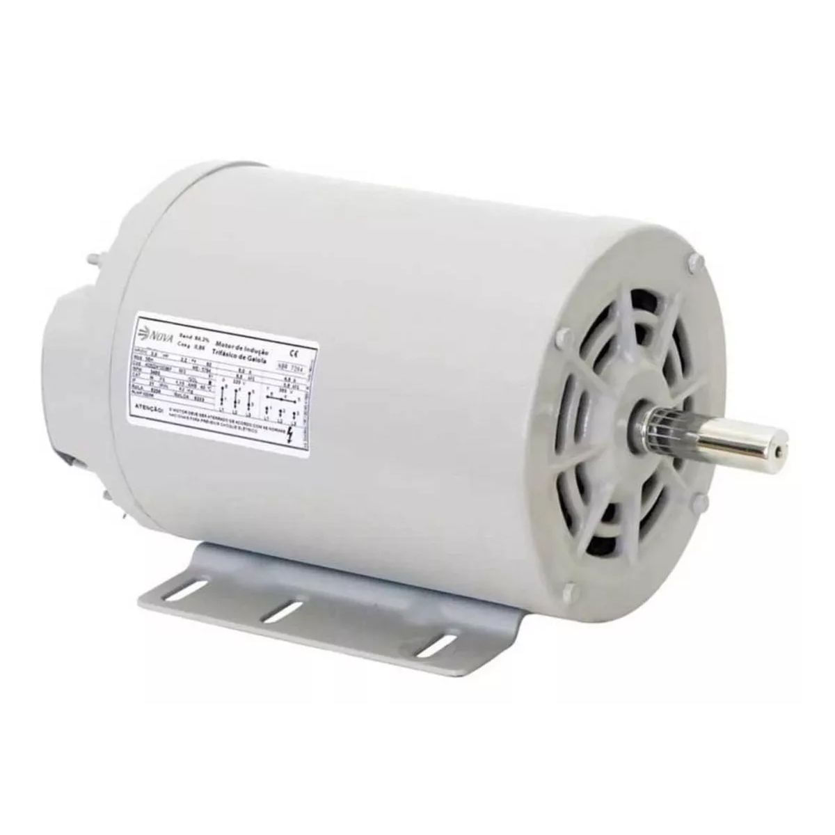 Motor Elétrico 5 Cv Trifásico IP21 220/380V