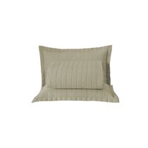 Kit Cobre Leito Colcha Unique Casal King 3 Peças Matelado Percal 300 Fios - Cáqui