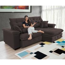 Sofá Coliseu Super Pillow 2,00m marrom