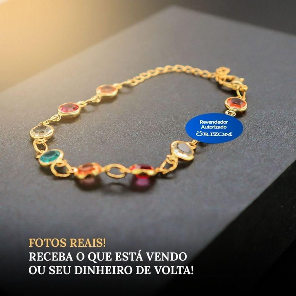 Pulseira Feminina Ouro Aço Inoxidável + Saquinho Presente Dourada Social Qualidade Premium Casual