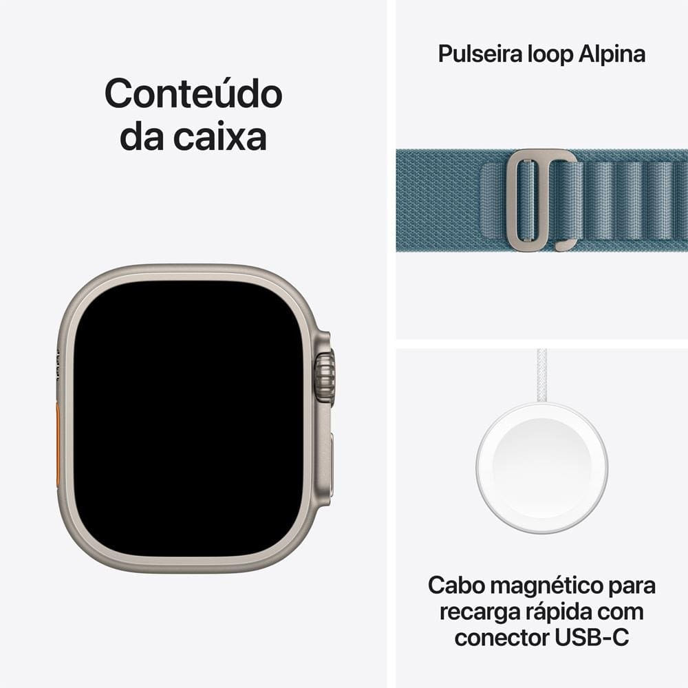 Apple Watch Ultra 3 GPS+ Cellular 49mm Pulseira Loop Trai