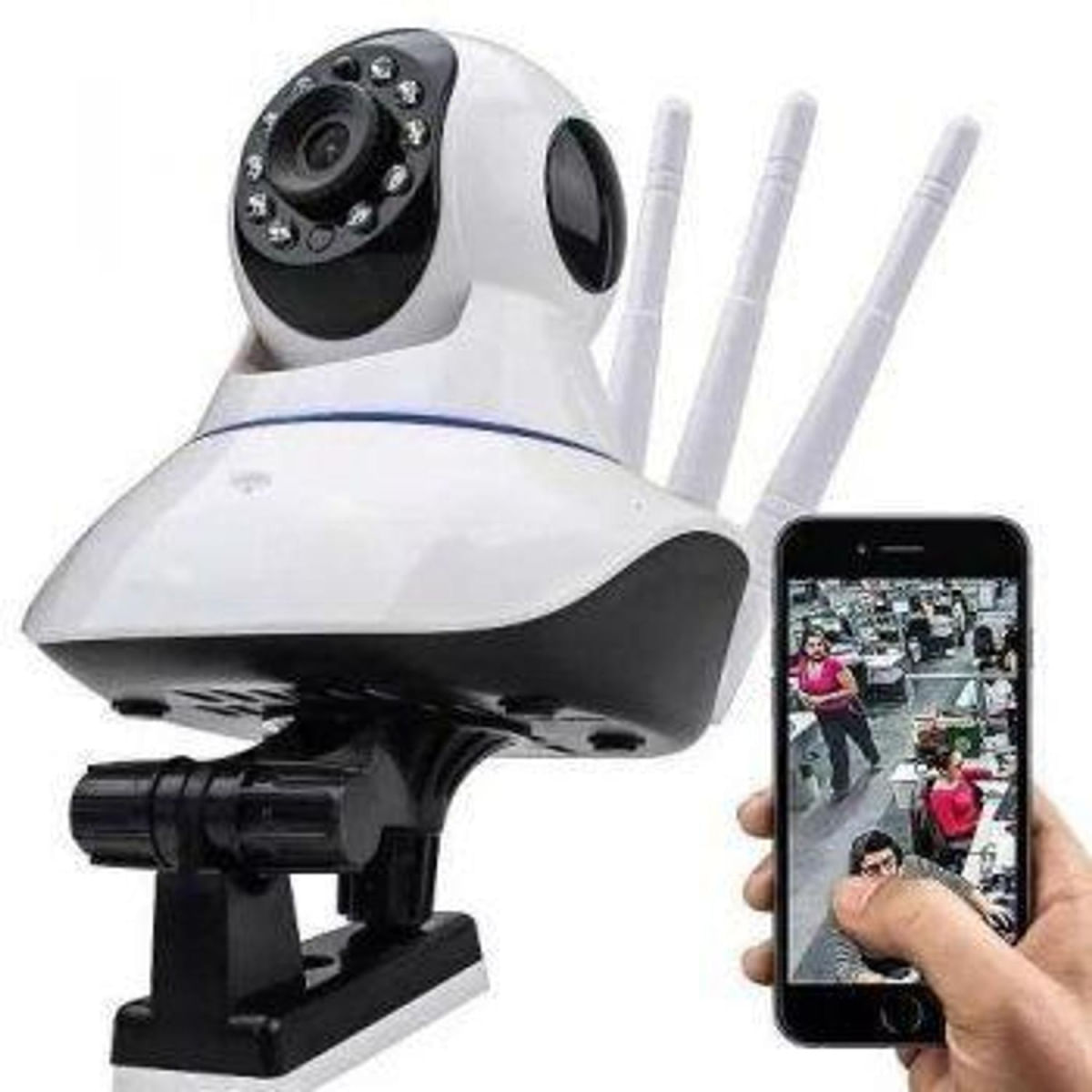 Camera Ip Wifi Robozinho Baba Eletrônica Com Áudio Monitoramento