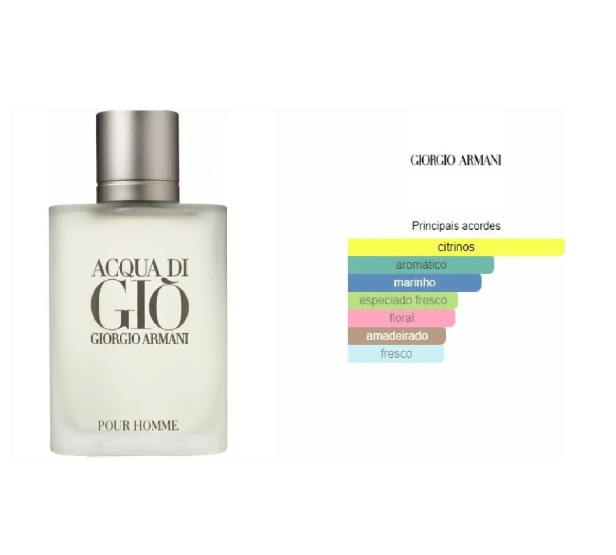 Perfume Giorgio Armani Acqua Giò Masc Original 100ml