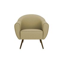 Poltrona Decorativa Sacha Veludo Champagne - Gran Belo