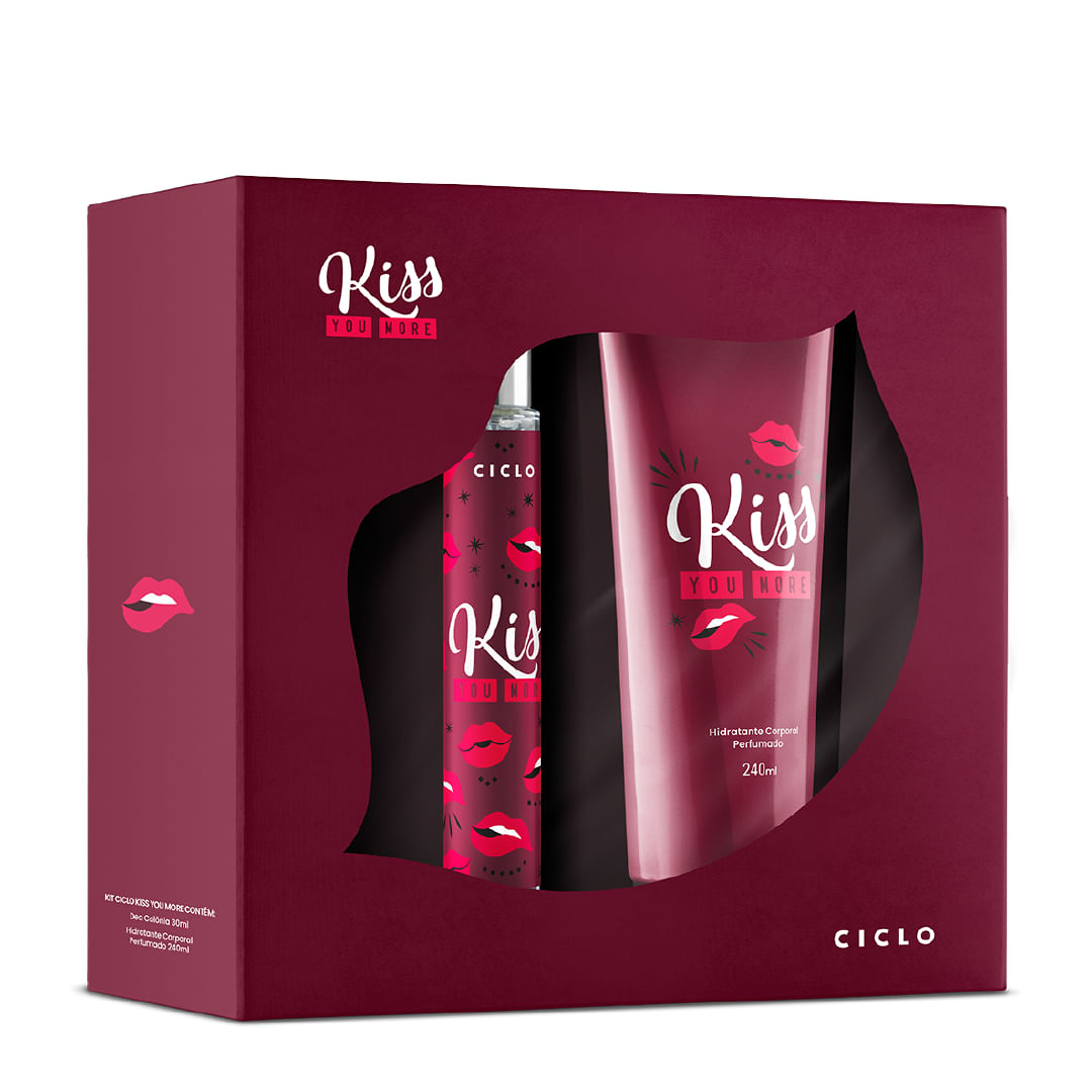 Kit Hidratante + Deo colônia Kiss You More Ciclo (2729)