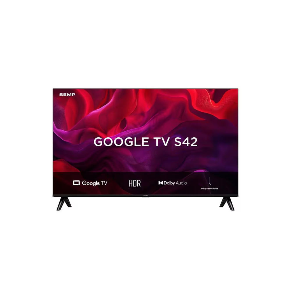 Smart TV 43 Polegadas S42 FHD LED Dolby Áudio Google TV Semp TCL