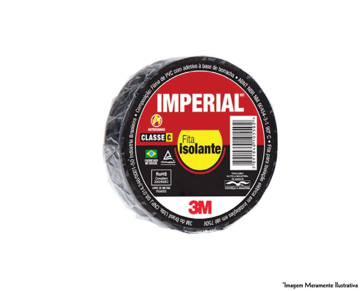 Fita Isolante 3M Imperial Slim 18Mmx10M c/10pçs