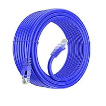 Cabo de Rede Ethernet Lan Rj45 Cat 5E Utp Azul - 20 Metros
