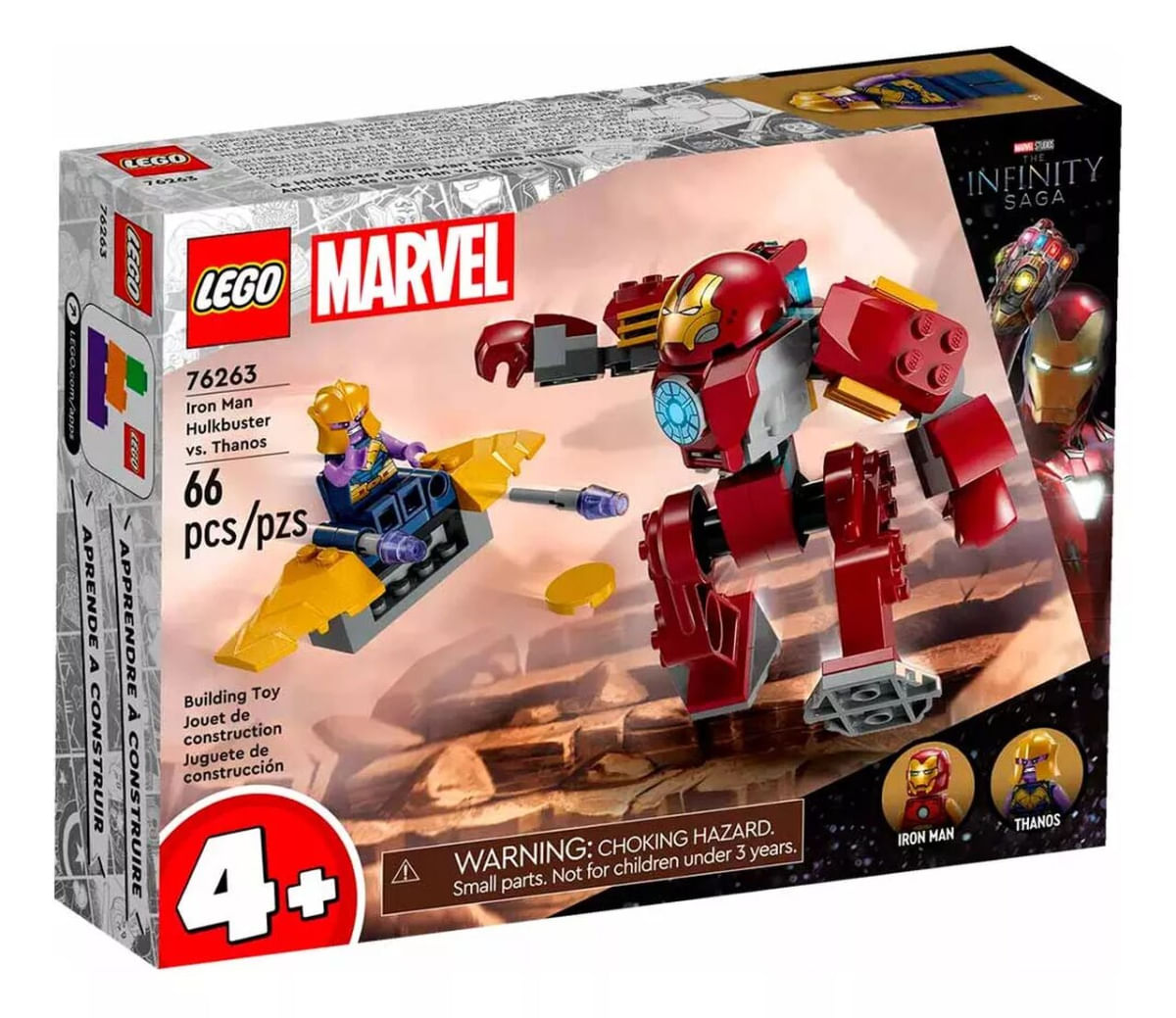 Lego Hulkbuster Do Homem De Ferro Vs Thanos  66 Peças 76263