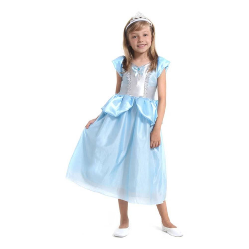 Fantasia Infantil Princesa Cristal STD Tam G ( 10 a 12 anos) Sulamericana Fantasias