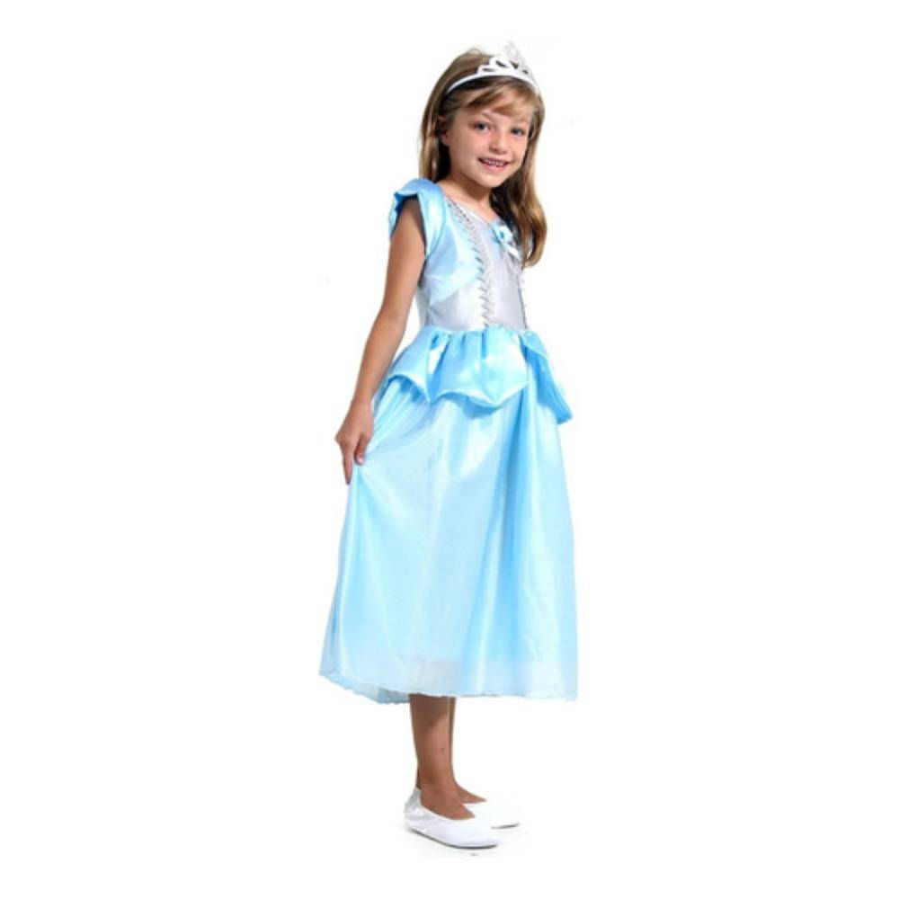 Fantasia Infantil Princesa Cristal STD Tam G ( 10 a 12 anos) Sulamericana Fantasias